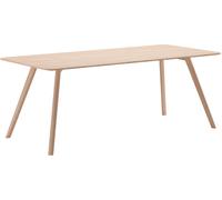 Objekte unserer Tage Table Meyer - Chêne ciré pigmenté blanc - Large (200 x 92 cm)