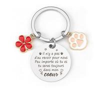 Objet Commémoratif Pour Chien Ou Chat - Porte-Cle Souvenir De Perte, Empreinte Mémorial, Cadeau De Sympathie