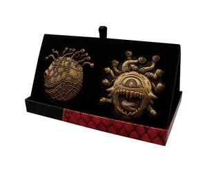 Objet dÃ©coratif mÃ©daillon de collection Fanattik Dungeons & Dragons Anniversary Beholder Twin Edition Noir TU