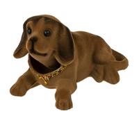 Objet de Décoration / Chien Hochant la Tête pour Tableau de Bord Voiture - Couleur:Marron clair - THE REPLICANT