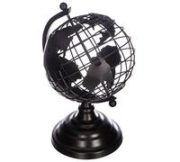 Atmosphera – Globe terrestre en métal – Noir – H. 28 cm