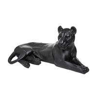Atmosphera Statuette Léopard Aylan H. 38 cm Résine Extérieur Noir