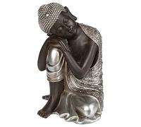 Objet décoratif Bouddha Marron et argenté H 36.5 cm - Atmosphera