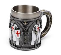 Objet décoratif chope chevalier avec epée & bouclier Puckator Gris 10,5x15x9,5 cm