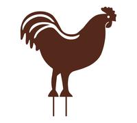 Louis Moulin – Objet décoratif Coq Marron 48,5 x 42 cm
