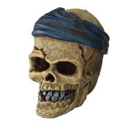 Objet décoratif crâne de pirate avec épées Aqua Della Doré 21,5x16,5x20 cm