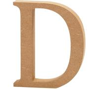 Objet décoratif - Creativ - Lettre D - MDF 8cm - Épaisseur 1,5cm - Bois de particules