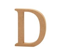 Objet décoratif - Creativ - Lettre D - MDF 8cm - Épaisseur 1,5cm - Bois de particules