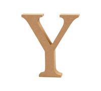 Objet décoratif - Creativ - Lettre Y - MDF 8 cm - Épaisseur 1,5 cm - Mixte