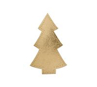 Objet décoratif - Creotime - Arbre de Noël - 18 x 11 cm - Latex or - 4 pièces