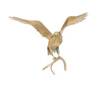 Objet décoratif Grand Aigle en métal doré et Vert Effet Vieilli H 85 cm - Atmosphera
