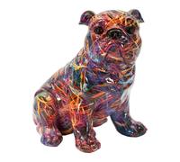 Objet décoratif Mauro Ferretti Bull Dog Psyco Multicolore 21,5x15,5x21 cm
