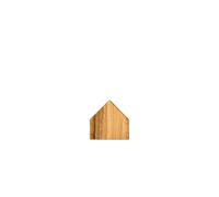 Objet décoratif ville n° 01 Wooden Story Beige 5,9 cm