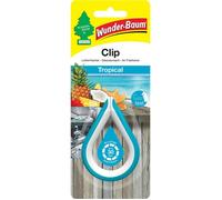 Objet parfumé - Arbre Magique - Tropical - Clip - Blanc/turquoise - Durée 30 jours