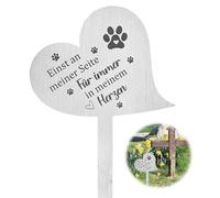 Objets Commémoratifs et Funéraires pour Chiens & Chats, Plaque Funeraire Personnalisable, Objet Souvenir pour Chat Chien Animaux, Imperméable Pierres Tombale Commémoratives pour Jardin, Cimetière