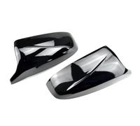 Objets Décoration Coques De Rétroviseurs Latéraux Noirs En Fibre De Carbone, Style M, En Forme De Corne, Pour BMW X5 E70 X6 E71 2008-2013, Accessoires(Black)