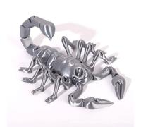 Objets Imprimés 3D Animal Imprimé 3D Scorpion Articulé pour Soulagement du Stress Bureau Maison Décoration de Bureau Exécutif Jouets-Silk Silver||20cm/7.9in