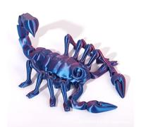 Objets Imprimés 3D Animal Imprimé 3D Scorpion Articulé pour Soulagement du Stress Bureau Maison Décoration de Bureau Exécutif Jouets-Blue Purple||15cm/5.9in