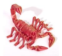 Objets Imprimés 3D Animal Imprimé 3D Scorpion Articulé pour Soulagement du Stress Bureau Maison Décoration de Bureau Exécutif Jouets-Red Gold||20cm/7.9in