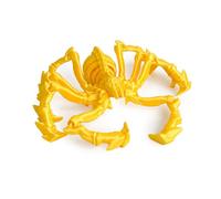 Objets Imprimés en 3D Animaux Araignée Appuyer pour Rétracter pour Soulagement du Stress Bureau à Domicile Décoration Jouets de Bureau Exécutif-Silk Gold||17.5cm/6.9in