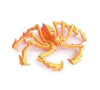 Objets Imprimés en 3D Animaux Araignée Appuyer pour Rétracter pour Soulagement du Stress Bureau à Domicile Décoration Jouets de Bureau Exécutif-Pink Gold||17.5cm/6.9in