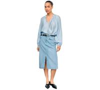 Objheidi L/S Lo T-Shirt à col en V Noos, Bleu Cornflower, 36