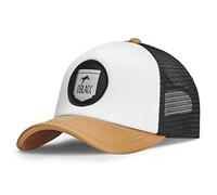 Oblack Casquette Homme Classic Beige et Noir - Casquette Trucker - Taille Unique