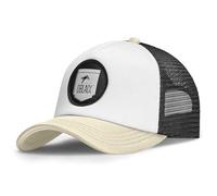 Oblack Casquette Homme Classic Cream Beige Chapeau Homme Total White Baseball Trucker Cap Bonnet Femme - Casquette Trucker