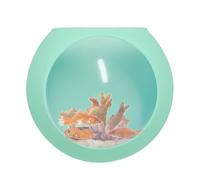 Oblate Globe Propagation Station - Clear Fish Tanks Wall Mount | Transparent Wall Flower Pots | Silicone Walls Vases for Plants Indoor, Transparent Orchid Pots with Drainage Holes