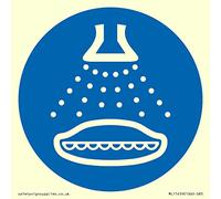 Obligatoire : Start water spray in launch sequence Sign - 85 x 85 mm - S85