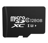 Obligz Carte Micro SD 128 Go pour caméras de sécurité, vitesse de lecture jusqu'à 100 Mo/s, C10, U3, V30, A1, carte mémoire pour caméra de sécurité, Dashcam, noir