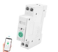 Oblinple WiFi Disjoncteur Interrupteur Connecté avec Commande Vocale Minuterie Interrupteur à Télécommande Compatible avec TUYA/Smart Life APP Alexa Google Assistant pour Smart Home (16, A)