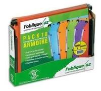 OBLIQUE AZ Pack 10 dossiers suspendus AZV kraft… G