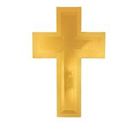 Oblique Unique® Autocollant en forme de croix - Format A4 - Extra large - Pour baptême, communion, confirmation, mariage