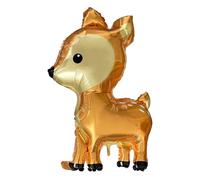 Oblique Unique Ballon gonflable 3D en forme de cerf pour fille - Décoration d'anniversaire d'enfant - Décoration à suspendre pour anniversaire d'enfant