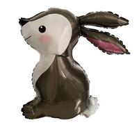 Oblique Unique Ballon gonflable 3D en forme de lapin pour fille - Décoration d'anniversaire d'enfant - Décoration à suspendre pour anniversaire d'enfant