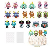 Oblique Unique® Décoration de gâteau Motif monstres pour enfants anniversaire de garçons et filles
