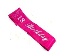 Oblique-Unique® Écharpe d'anniversaire 18 ans - Rose