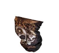 Oblique Unique® Foulard tubulaire multifonction pour plein air, moto, randonnée, vélo, biking, tête de mort