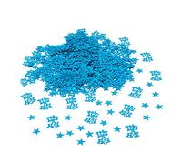 Oblique Unique® Lot de 500 confettis It's A Boy + étoiles turquoise Décoration de table à disperser pour naissance, baptême, baby shower d'un garçon