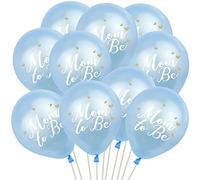 Oblique Unique® Lot de ballons décoratifs Mum to Be pour bébé douche bébé fête de fille ou garçon fête de naissance rose bleu (bleu)