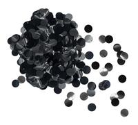 Oblique Unique Lot de confettis ronds noirs et gris - Décoration parfaite pour anniversaire d'enfant, anniversaire, Halloween, Nouvel An, JGA et fête à thème