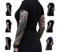 Oblique Unique Manches de tatouage en nylon - Tête de mort - Skull - Individuelles ou en lot de 6 (the third eye)