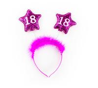 Oblique Unique Serre-tête 18e anniversaire rose