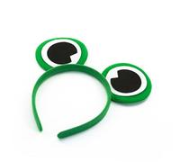 Oblique Unique® Serre-tête avec yeux de grenouille pour un costume de grenouille parfait, Vert/noir, taille unique