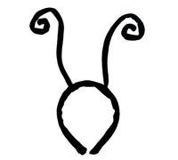 Oblique Unique Serre-tête fourmi noir - Accessoire pour carnaval, anniversaire d'enfant, fête à thème