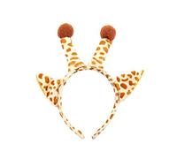 Oblique Unique® Serre-tête girafe avec oreilles de girafe et cornes de girafe - Accessoire de costume pour carnaval, fête à thème, fête - Taille unique