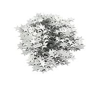 Oblique Unique® Set XXL étoile confettis argentés pour anniversaire, mariage, fête, décoration de table de Noël, étoiles, décoration de 42 g