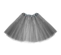 Oblique Unique Tutu tutu en crinoline - Jupon pour femme - Accessoire de costume pour carnaval, fête à thème - Taille unique, gris, taille unique