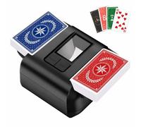 OBLITZON Mélangeur de Cartes pour 1-2 Jeux, Arrêt Auto/Manuel, Rechargeable
